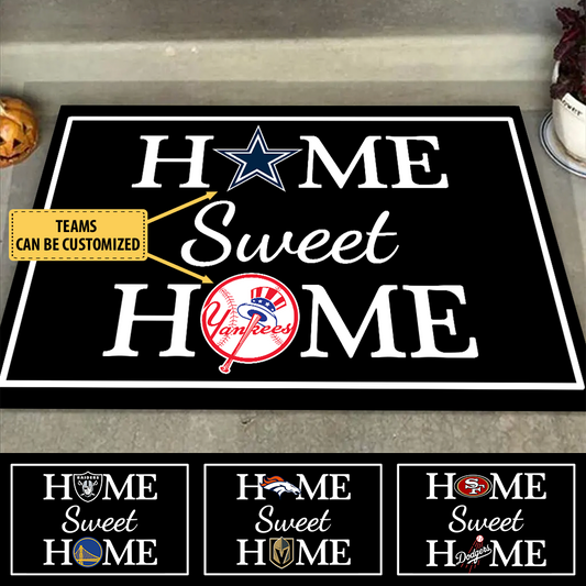 (Version3) Home Sweet Home - Customized Doormat - Anti Slip Indoor Doormat