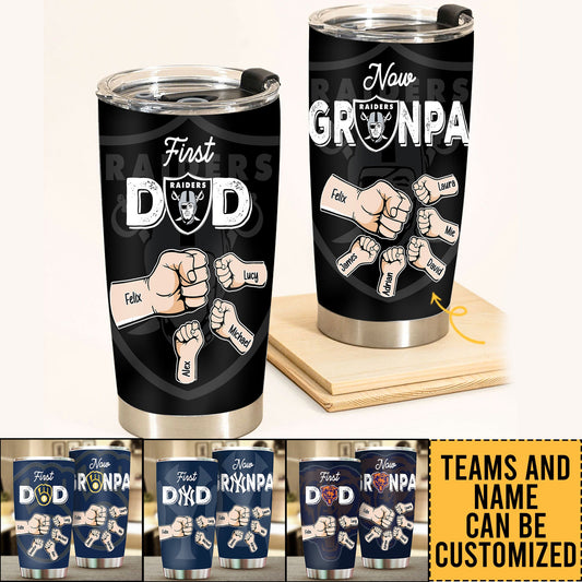 First Dad Now Grandpa Stainless Steel Tumbler - Customized Tumbler
